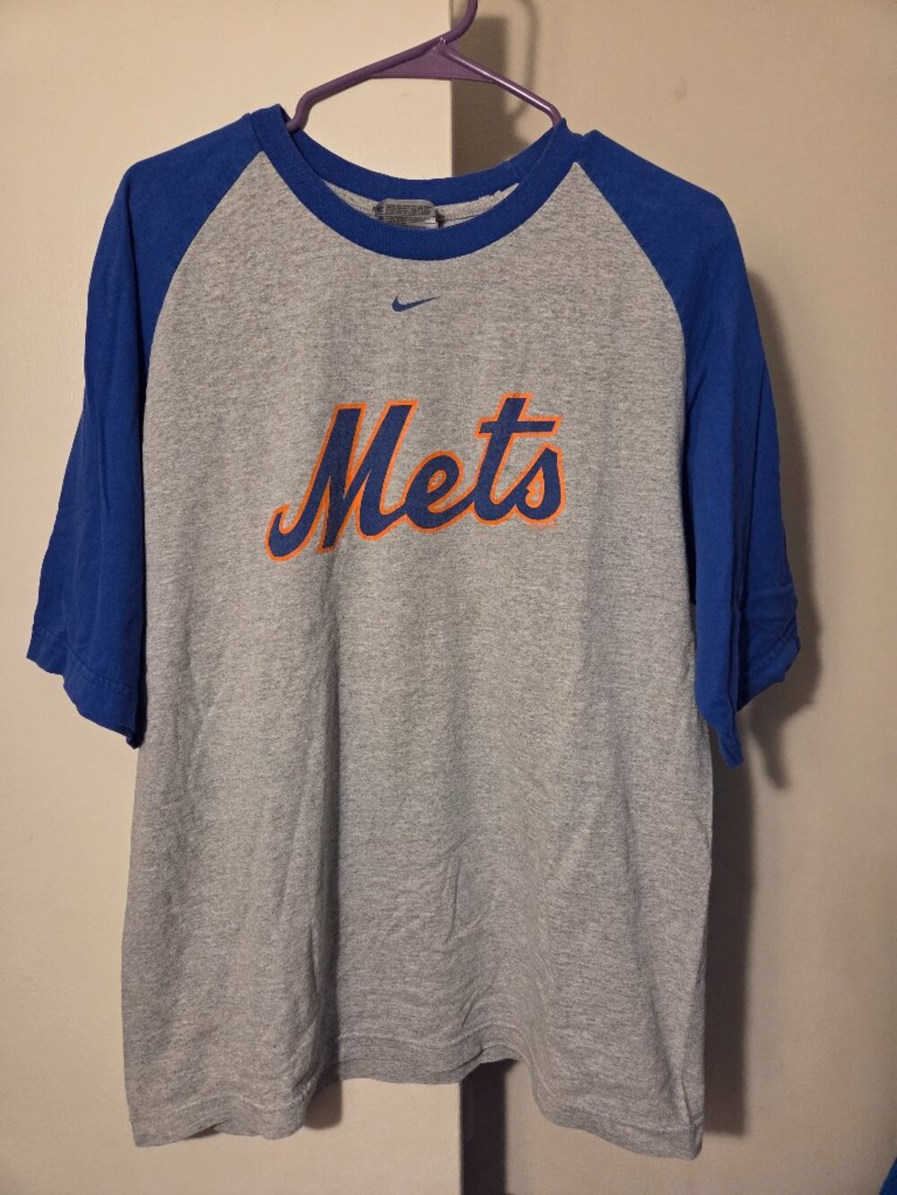 Mens vintage NY Mets shirt size medium MLB
